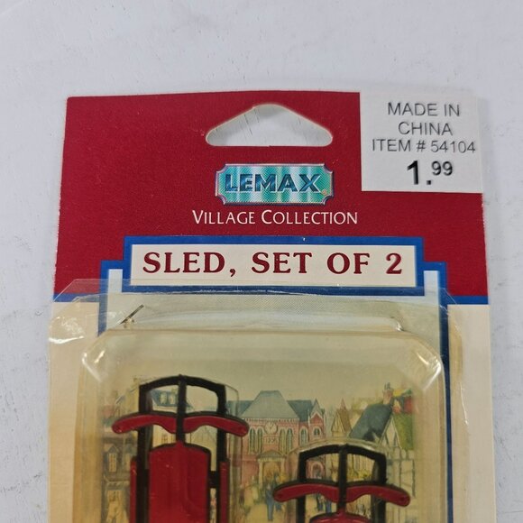 Lemax Village Collection Sled Set Of 2 - Picture 2 of 6